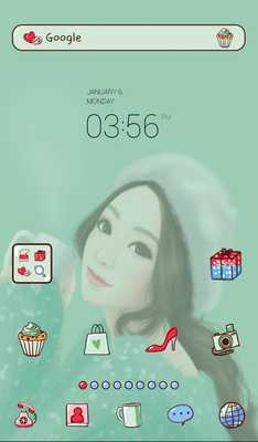 Emulate Android APK lovely girl warm dodol theme Emulate Android APK lovely girl warm dodol theme