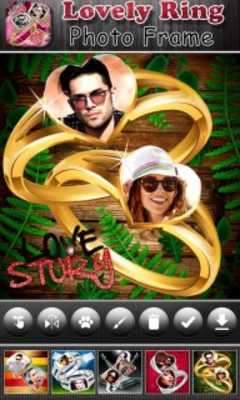 Emulate Android APK Lovely Ring Photo Frame Editor