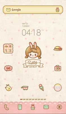Emulate Android APK Lovely Sally sweet dodol theme