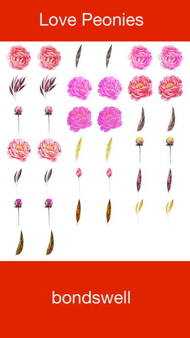 Emulate iPhone app Love Peonies using MyAndroid