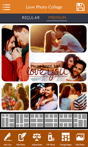Run android online APK Love Photo Collage Maker and Editor from MyAndroid or emulate Love Photo Collage Maker and Editor using MyAndroid