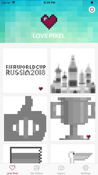 Emulate iPhone app Love Pixel - Pixel Art Drawing using MyAndroid Emulate iPhone app Love Pixel - Pixel Art Drawing using MyAndroid