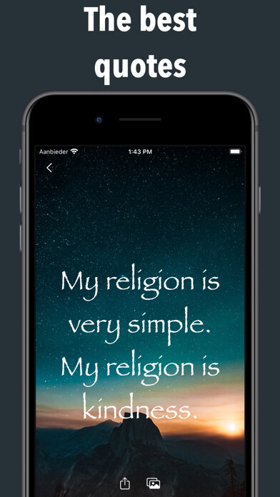 Emulate iPhone app Love Quotes - Daily Reminders using MyAndroid