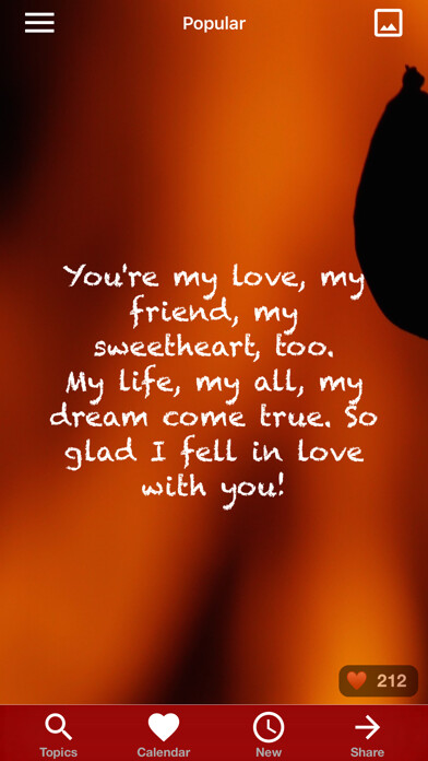 Emulate iPhone app Love Quotes” Daily Sayings using MyAndroid