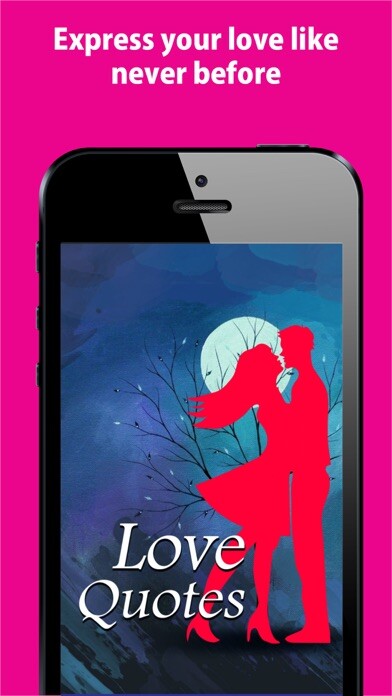 Emulate iPhone app Love quotes, Romantic messages - Collection of phrases and text to post on whatsapp and facebook using MyAndroid