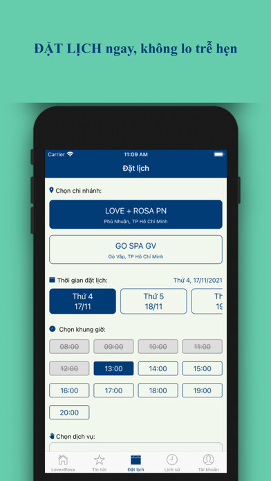 Emulate iPhone app Love + Rosa Beauty Spa using MyAndroid Emulate iPhone app Love + Rosa Beauty Spa using MyAndroid