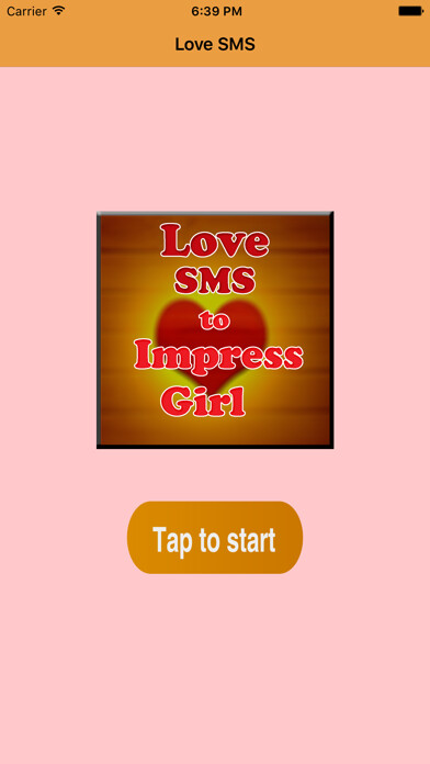 Emulate iPhone app Love SMS to Impress Girl using MyAndroid