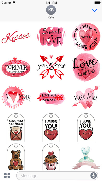 Emulate iPhone app Love Stickers #1 for iMessage using MyAndroid Emulate iPhone app Love Stickers #1 for iMessage using MyAndroid