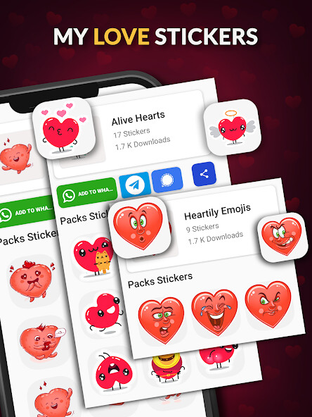 Run android online APK Love Stickers: emoji love app from MyAndroid or emulate Love Stickers: emoji love app using MyAndroid