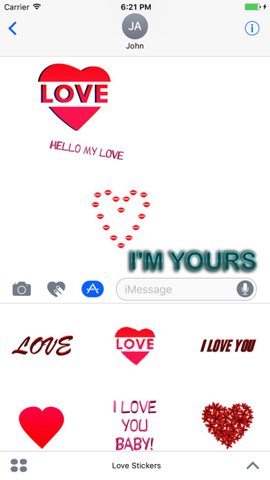 Emulate iPhone app Love Stickers for Messages using MyAndroid Emulate iPhone app Love Stickers for Messages using MyAndroid