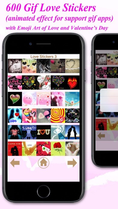 Emulate iPhone app Love Stickers -Gif Stickers for WhatsApp,Messenger using MyAndroid