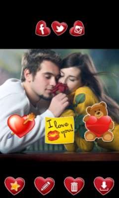 Emulate Android APK Love Stickers Photo Editor