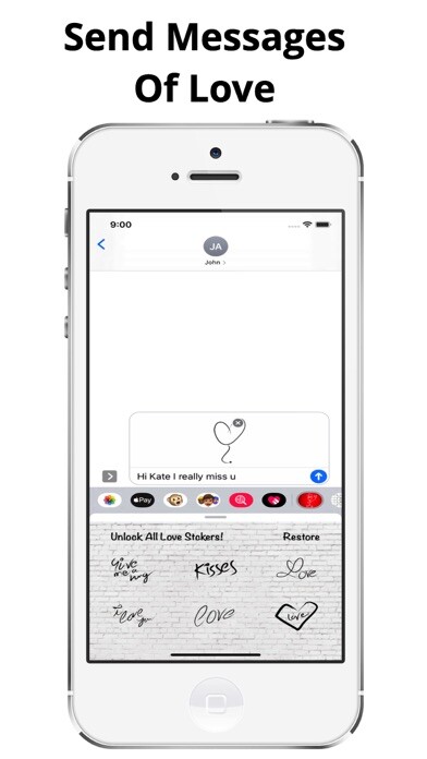 Emulate iPhone app Love Stickers Share Feelings using MyAndroid Emulate iPhone app Love Stickers Share Feelings using MyAndroid