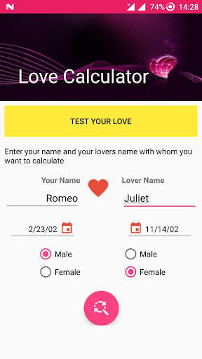 Run android online APK Love Test Calculator: Crush Test - Prank from MyAndroid or emulate Love Test Calculator: Crush Test - Prank using MyAndroid Run android online APK Love Test Calculator: Crush Test - Prank from MyAndroid or emulate Love Test Calculator: Crush Test - Prank using MyAndroid