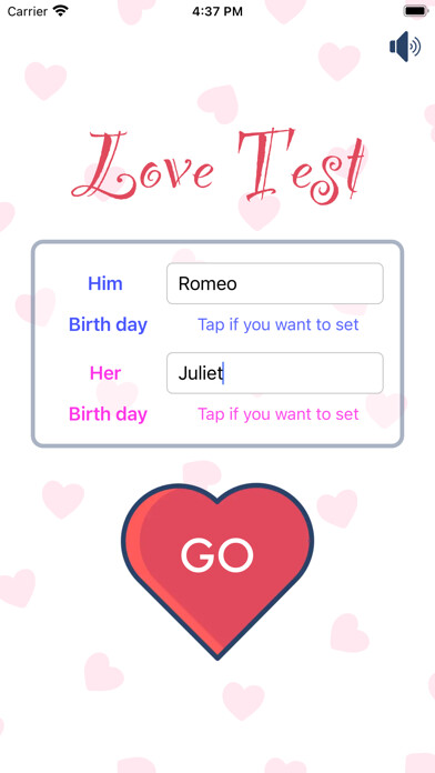 Emulate iPhone app Love Test: relationship test using MyAndroid Emulate iPhone app Love Test: relationship test using MyAndroid