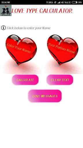 Run android online APK Love Type Calculator from MyAndroid or emulate Love Type Calculator using MyAndroid