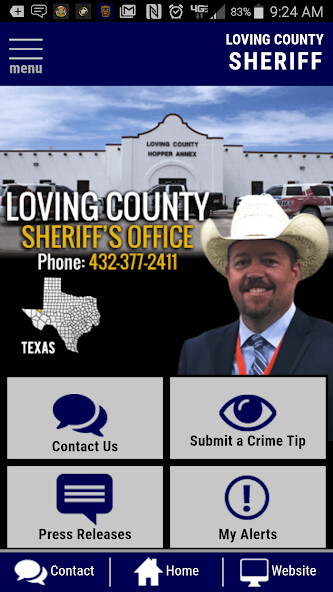 Run android online APK Loving County TX Sheriffs Office from MyAndroid or emulate Loving County TX Sheriffs Office using MyAndroid