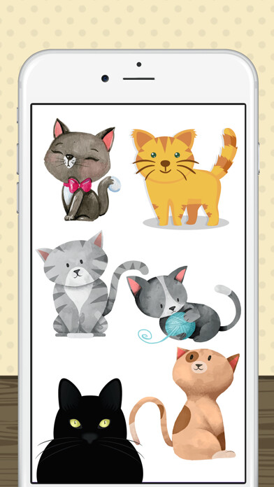 Emulate iPhone app Loving Little Kitten Stickers using MyAndroid