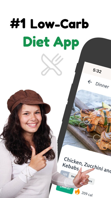 Emulate iPhone app Low Carb Diet App using MyAndroid