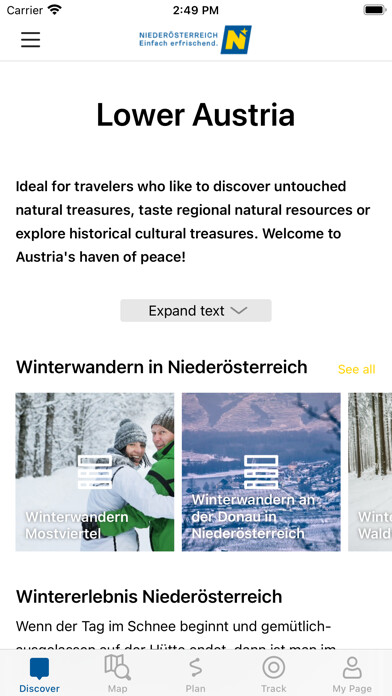 Emulate iPhone app Lower Austria Guide using MyAndroid Emulate iPhone app Lower Austria Guide using MyAndroid