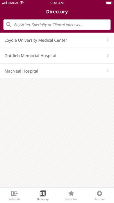 Emulate iPhone app Loyola Medicine Referral App using MyAndroid Emulate iPhone app Loyola Medicine Referral App using MyAndroid