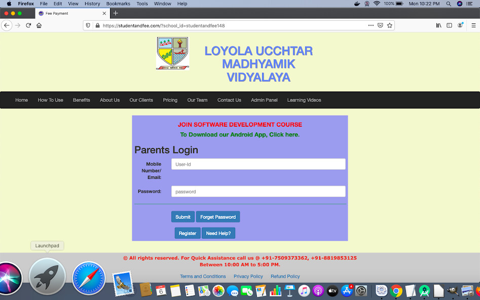 Run android online APK LOYOLA UCCHTAR MADHYAMIK VIDYA from MyAndroid or emulate LOYOLA UCCHTAR MADHYAMIK VIDYA using MyAndroid Run android online APK LOYOLA UCCHTAR MADHYAMIK VIDYA from MyAndroid or emulate LOYOLA UCCHTAR MADHYAMIK VIDYA using MyAndroid