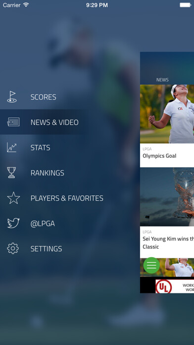 Emulate iPhone app LPGA Now using MyAndroid