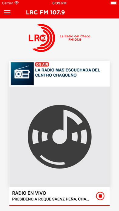 Emulate iPhone app LRC FM 107.9 using MyAndroid