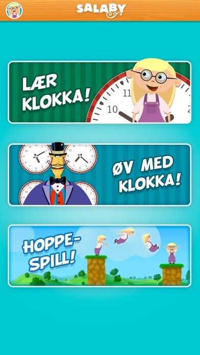 Emulate iPhone app Lær klokka med Salaby using MyAndroid Emulate iPhone app Lær klokka med Salaby using MyAndroid