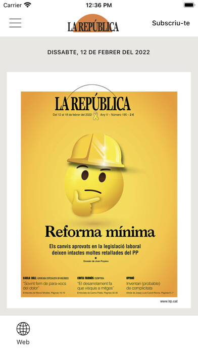 Emulate iPhone app LRP - La República - V2 using MyAndroid