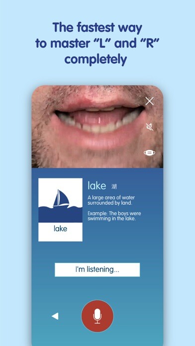 Emulate iPhone app l r Pro - L & R Speech Trainer using MyAndroid