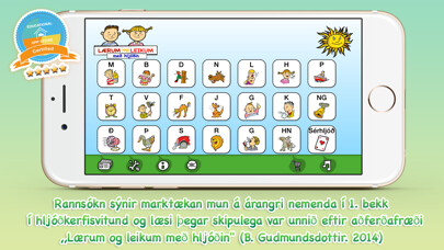 Emulate iPhone app Lærum og leikum með hljóðin - Allt efnið using MyAndroid