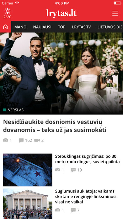 Emulate iPhone app Lrytas.lt naujienos using MyAndroid Emulate iPhone app Lrytas.lt naujienos using MyAndroid