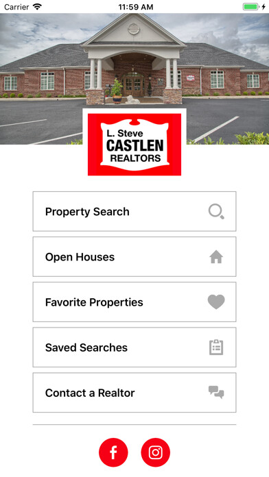 Emulate iPhone app L. Steve Castlen Realtors using MyAndroid