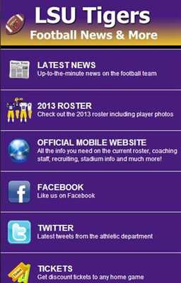 Emulate Android APK LSU Football News
