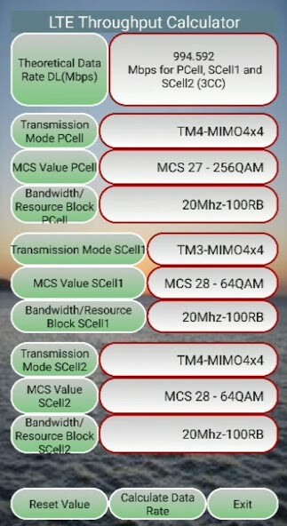 Emulate Android APK LTE-4G Throughput Calculator Emulate Android APK LTE-4G Throughput Calculator