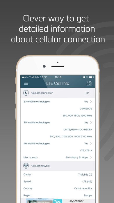 Emulate iPhone app LTE Cell Info: Network Status using MyAndroid Emulate iPhone app LTE Cell Info: Network Status using MyAndroid