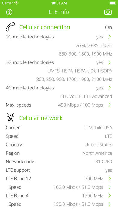Emulate iPhone app LTE Info using MyAndroid Emulate iPhone app LTE Info using MyAndroid