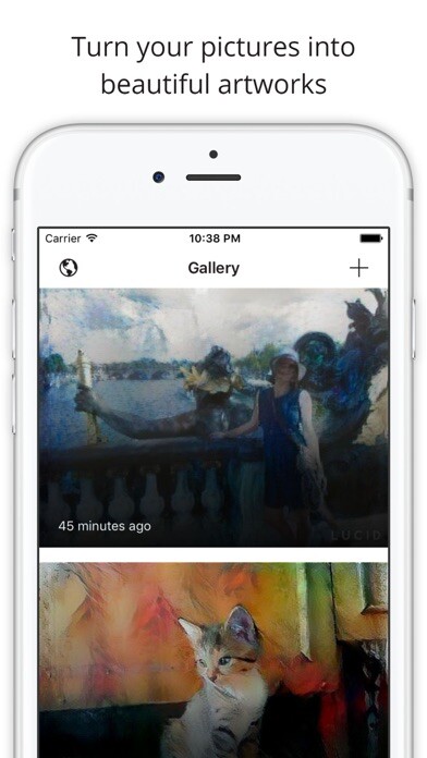 Emulate iPhone app Lucid - turn your pictures into art. using MyAndroid