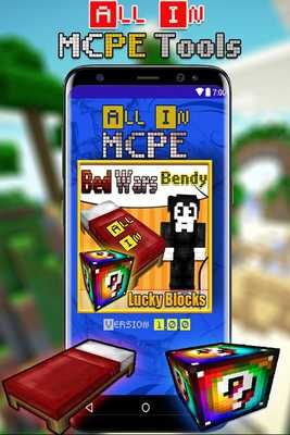 Emulate Android APK Lucky Blocks spiral and Bed Wars mod for mcpe