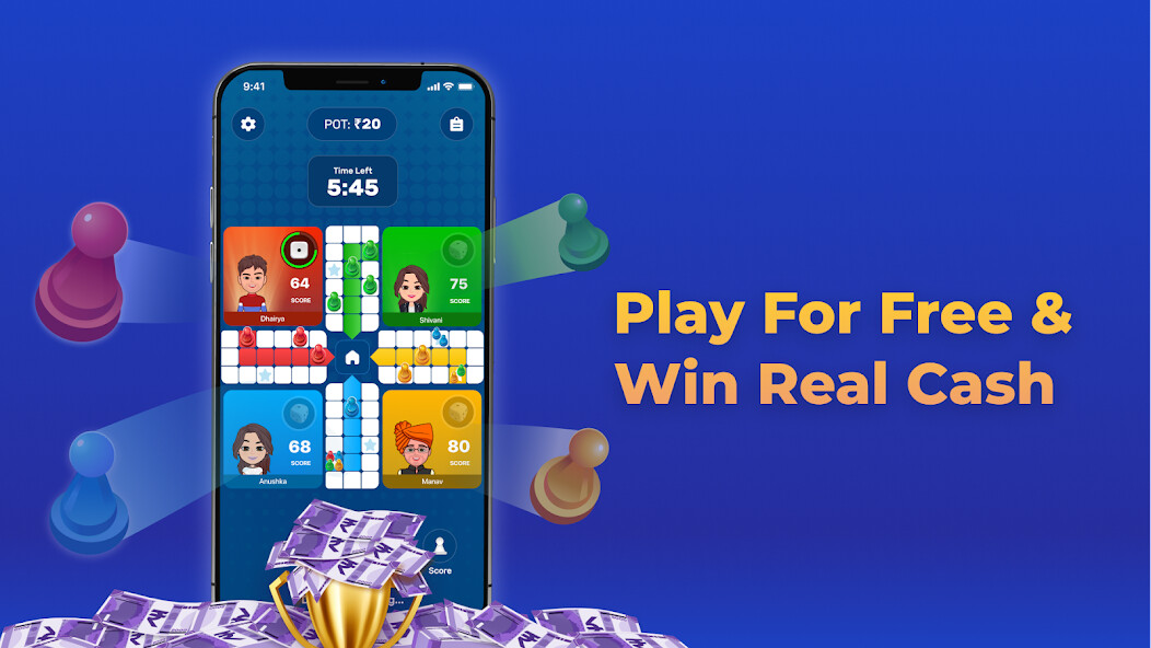 Run android online APK Ludo Games: Win Cash Online from MyAndroid or emulate Ludo Games: Win Cash Online using MyAndroid