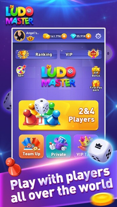 Emulate iPhone app Ludo Master-Fun Dice Game using MyAndroid