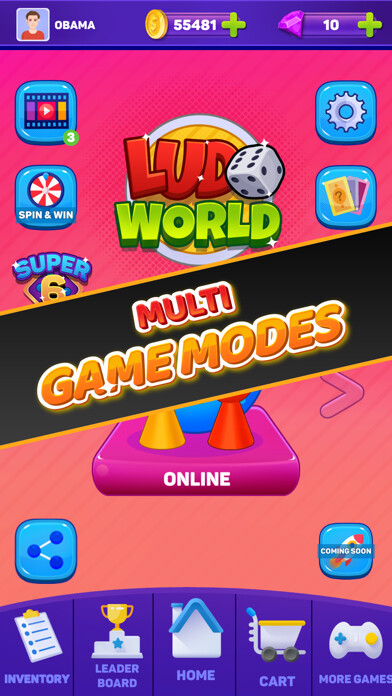Emulate iPhone app Ludo World : King of Ludo using MyAndroid