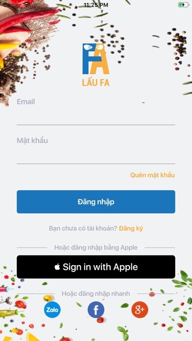 Emulate iPhone app Lẩu FA using MyAndroid Emulate iPhone app Lẩu FA using MyAndroid