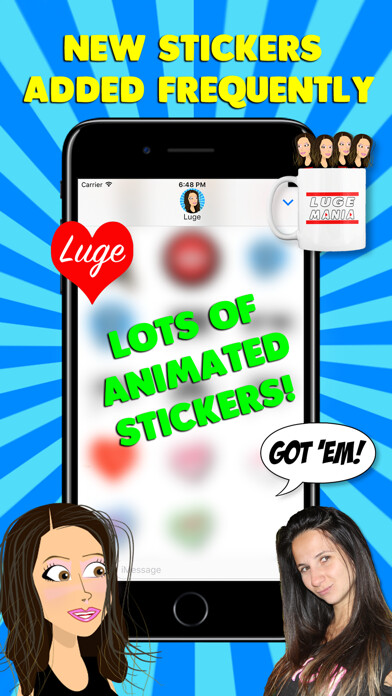 Emulate iPhone app LugeMania Stickers using MyAndroid