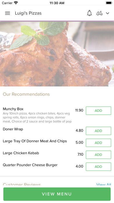 Emulate iPhone app Luigis pizzas using MyAndroid Emulate iPhone app Luigis pizzas using MyAndroid