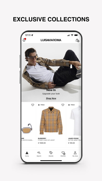 Emulate iPhone app LUISAVIAROMA - Designer Brands using MyAndroid