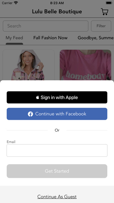 Emulate iPhone app Lulu Belle Boutique using MyAndroid Emulate iPhone app Lulu Belle Boutique using MyAndroid