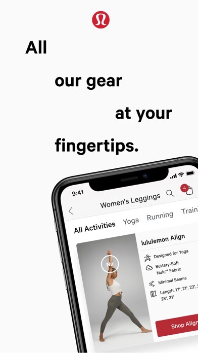 Emulate iPhone app lululemon using MyAndroid