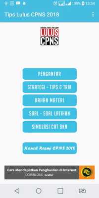 Emulate Android APK Lulus CPNS 2018